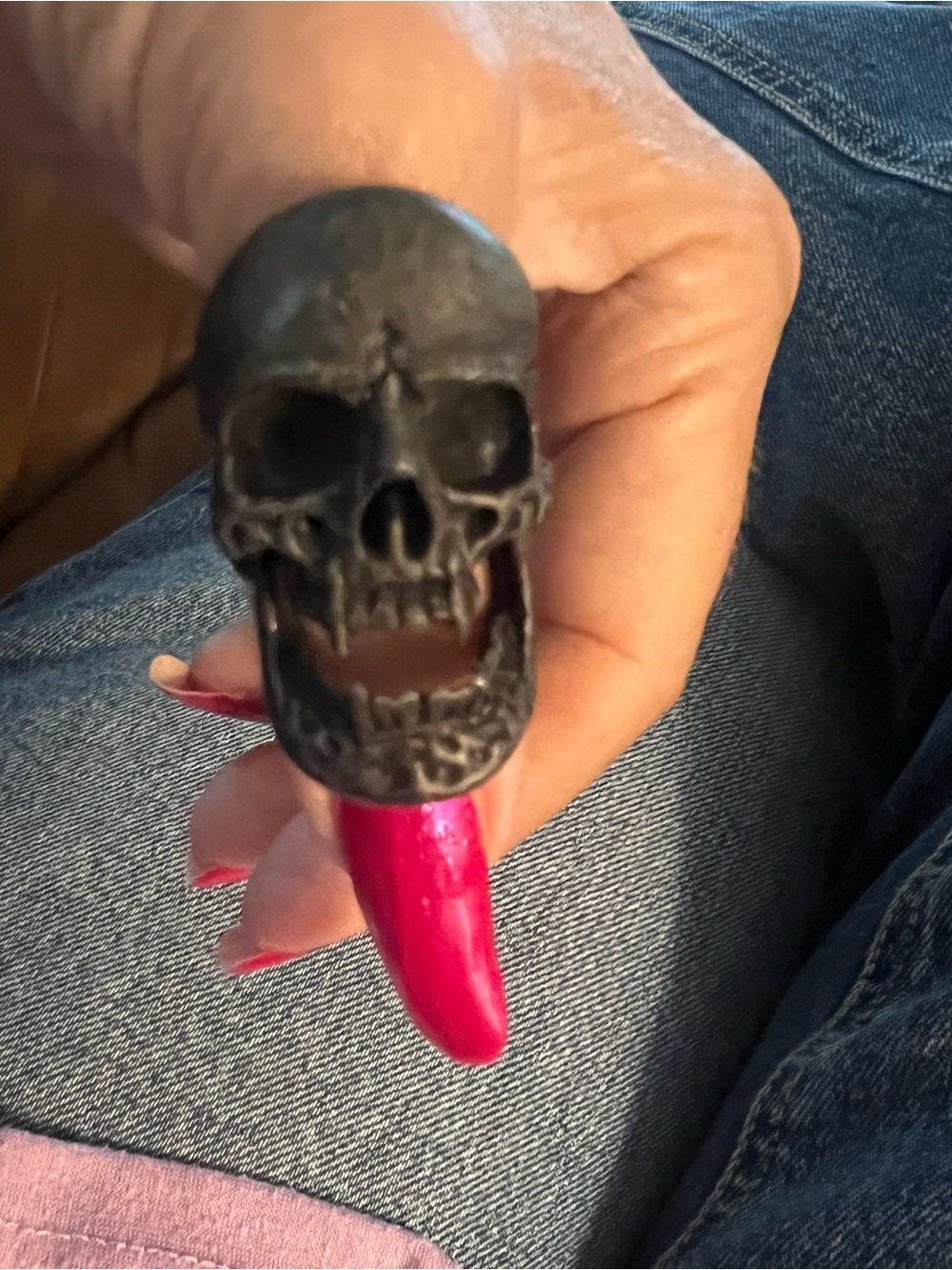 Gothic Vampire Skull Ring